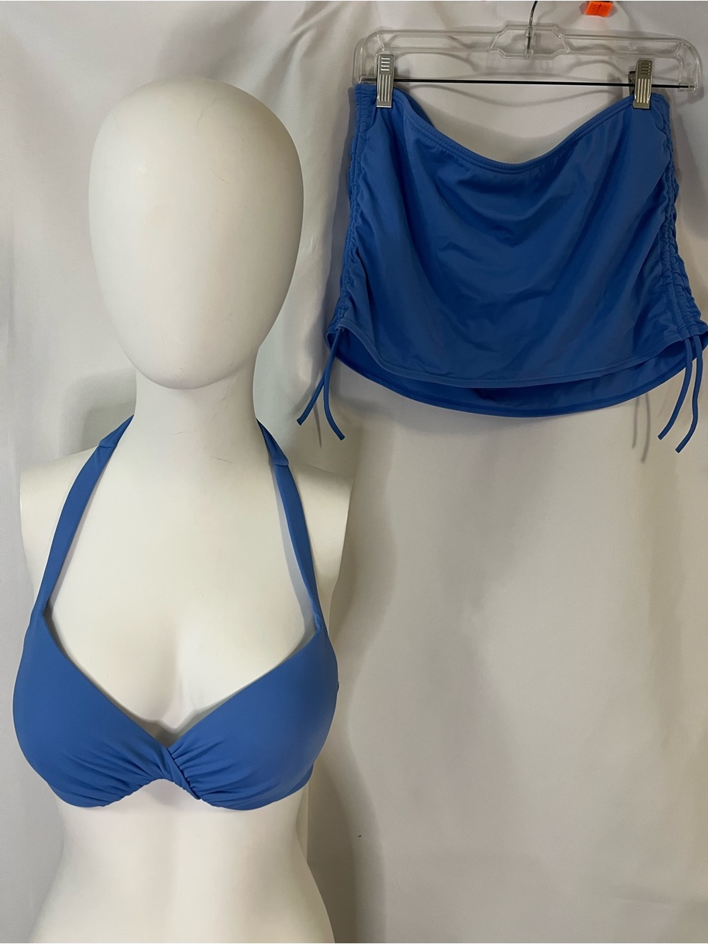 Victoria's Secret VS Blue Padded Bikini Top with Matching Skirted Bottom